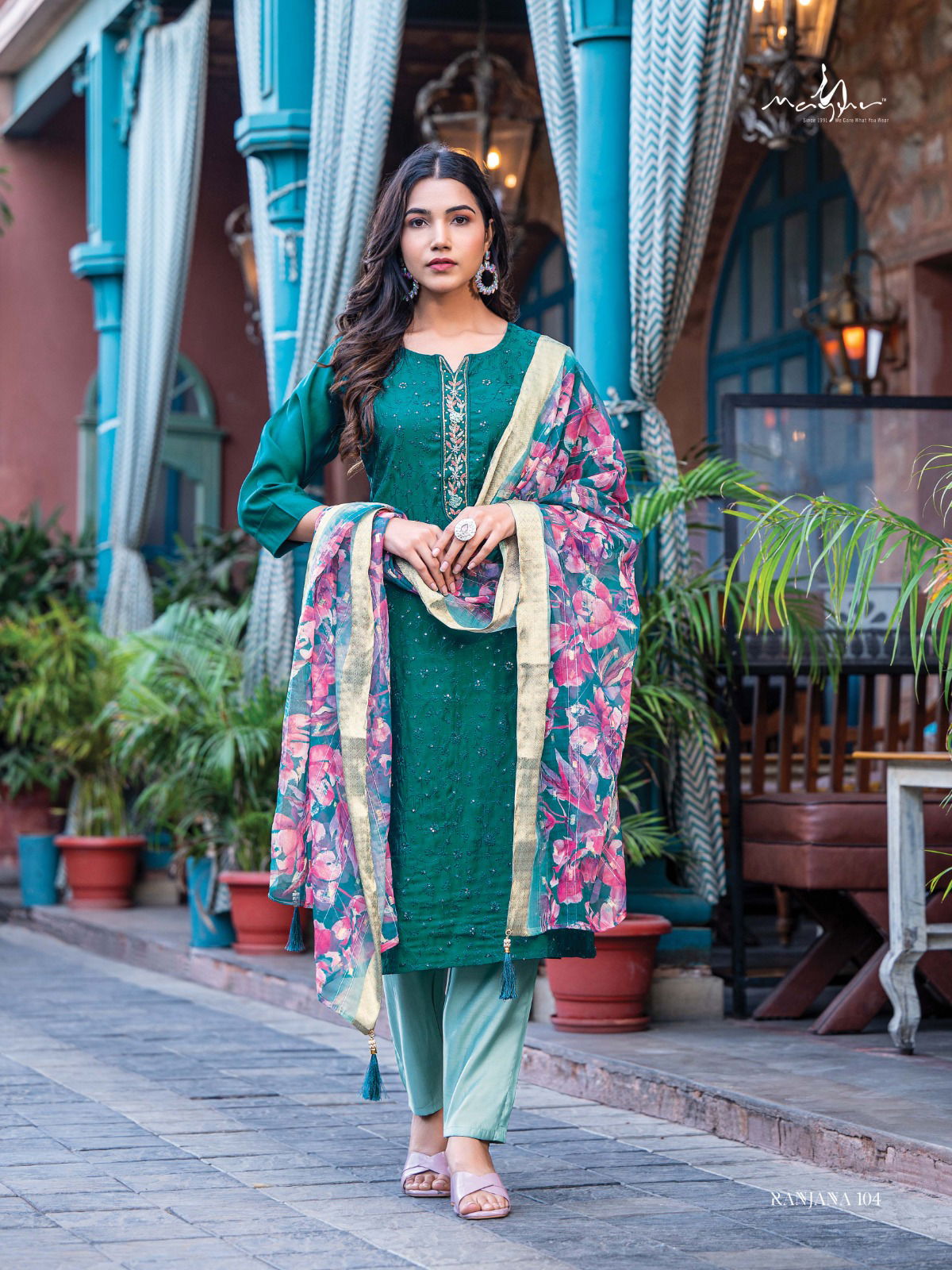 Ranjana By Mayur Kurti With Bottom Dupatta Wholesale Clothing Distributors In India